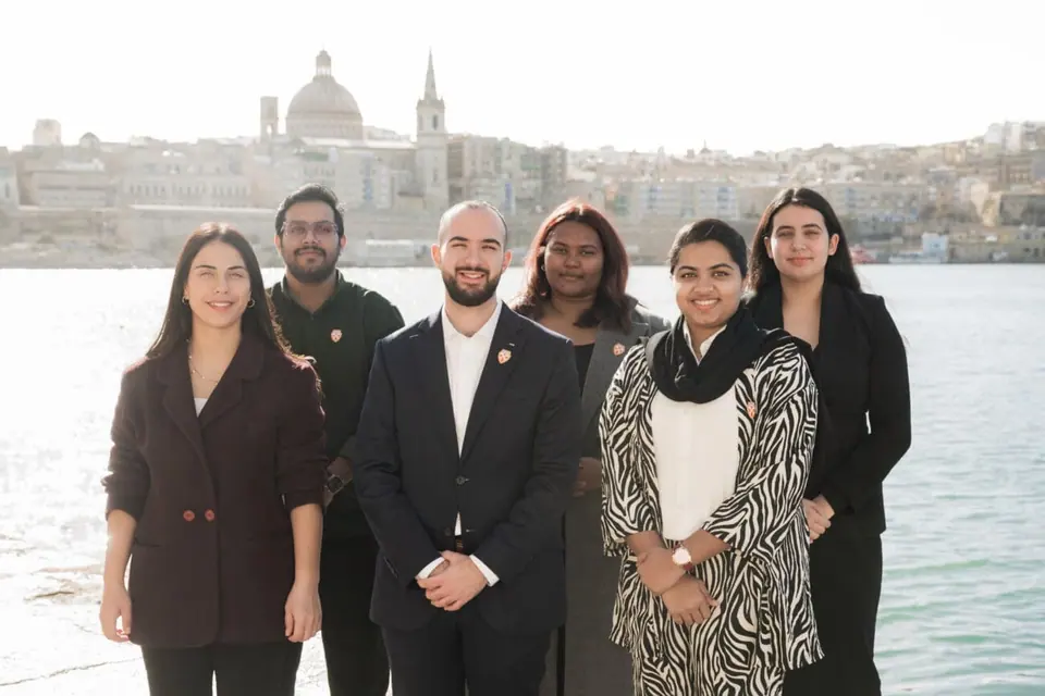 A JCI Malta member leading a training session